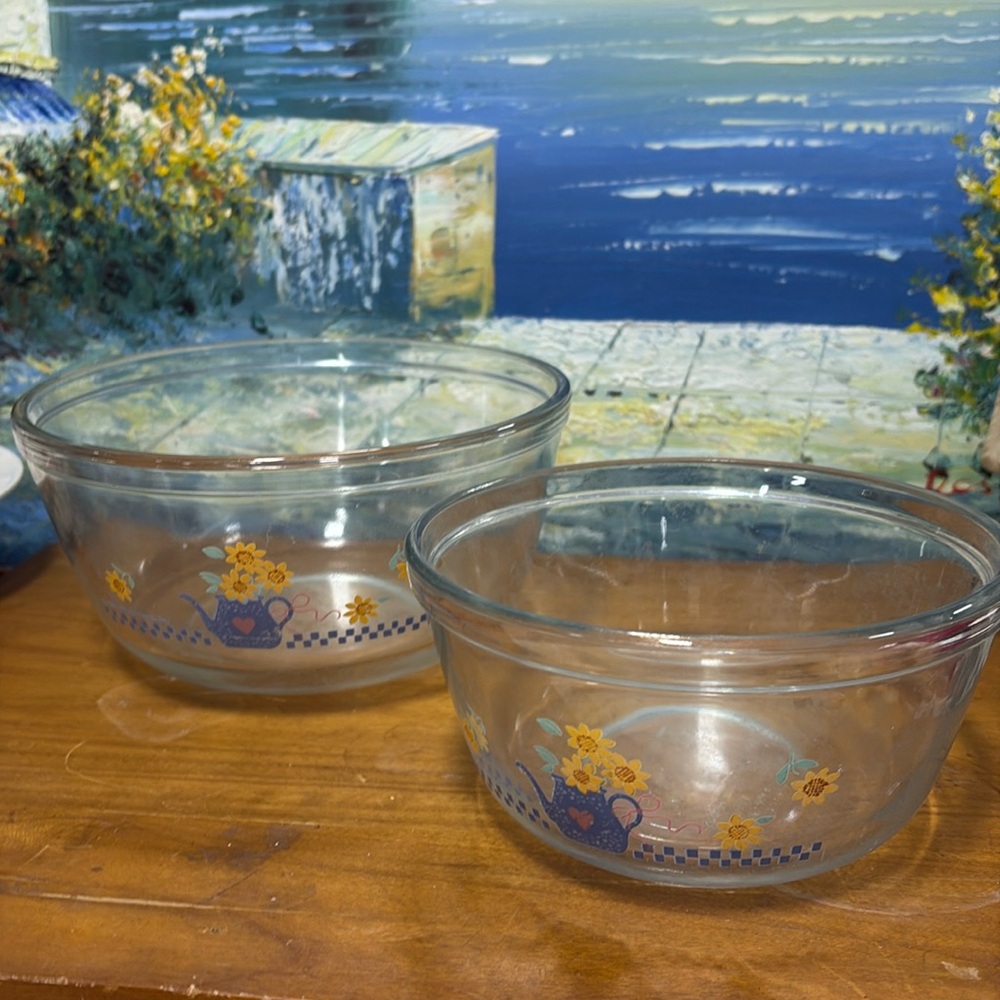 Anchor Mixing Bowls 1.5 and 1 Quart  Microwave & Oven Safe